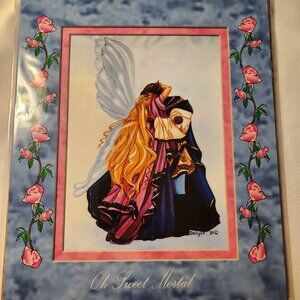 Fairy in love artwork - Oh Sweet Mortal - fairy art - fantasy art - vintage